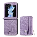 Miniatyrbilde 1 av 11: Galaxy Z Flip 5 5G - 2 i 1 Plånboksfodral med kortfack Lila