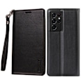 Miniatyrbillede 7 af 11: Samsung Galaxy S24 Ultra - Stilrent Plånboksfodral från HANMAN Black