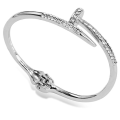 Miniatyrbillede 1 af 4: Hög Kvalitet Konstkristall Dam Armband Silver