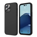 Miniatyrbilde 10 av 11: iPhone 15 PRO - Skyddsskal i Mattbehandlat Stötdämpande Silikon Svart Black