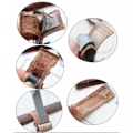 Miniatyrbild 10 av 11: Klockarmband i Läder (Vintage-design) Brun 20mm