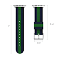 Pikkukuva 7 / 11: Stilrent Armband i Nylon till Apple Watch 42mm 3/2/1 Blå/Vit