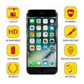 Pikkukuva 11 / 11: iPhone 7+ Skärmskydd 3-PACK Standard 9H Screen-Fit HD-Clear