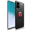 Pikkukuva 1 / 11: Samsung Galaxy A51 - Skal med Ringhållare Svart/Röd