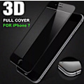 Miniatyrbild 6 av 10: iPhone 7 Sk�rmskydd 3D 9H Ram 0,2mm HD-Clear Svart Svart