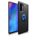 Pikkukuva 6 / 10: Huawei P30 Pro - Skyddande Stilrent Skal med Ringhållare Svart/Svart
