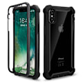 Pikkukuva 3 / 11: iPhone X/XS - Stötdämpande Smart Skyddsfodral Svart/Röd
