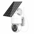 Miniatyrbilde 2 av 7: Hög Kvalitets Övervakningskamera + Solpanel Vit