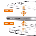 Pikkukuva 3 / 11: Kaksisuuntainen kotelo kosketusantureilla (kaksisuuntainen) iPhone X/XS Transparent