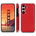 Miniatyrbillede 10 af 11: Samsung Galaxy S25 Plus - Magnetiskt Kortfodral i Lyxig Design Brun