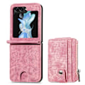 Pikkukuva 1 / 11: Galaxy Z Flip 5 5G - 2 in 1 lompakkokotelo korttipaikoilla Rosa