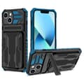 iPhone 13 - Plånboksfodral med Kortplatser och Kickstand Blå
