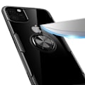 Miniatyrbilde 7 av 11: iPhone 11 Pro Max - Praktiskt Skal med Ringhållare (LEMAN) Svart