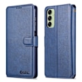 Miniatyrbillede 1 af 11: Luxury Leather Wallet case for Samsung galaxy A14 5G Marinblå