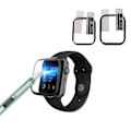 Miniatyrbild 10 av 11: Mjukt Skyddande Apple Watch S4/S5 Skärmskydd Svart 44mm