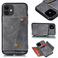 Pikkukuva 2 / 11: iPhone 12 Mini - Retro Skal med Korthållare Svart