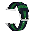 Pikkukuva 9 / 11: Stilrent Armband i Nylon till Apple Watch 42mm 3/2/1 Blå/Grön