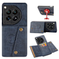 Miniatyrbilde 9 av 11: Oneplus 12 Lyxigt Retro Flipfodral - Stil möter Funktion! Svart