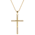 Miniatyrbild 1 av 2: Stilsäkert Kors Halsband Guld