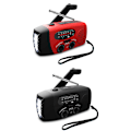 Pikkukuva 3 / 11: Vevradio / Nödradio Solcell Ficklampa Powerbank HÖG KVALITET Red