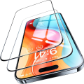 Miniatyrbilde 7 av 11: Splitter-Säkert Anti-Avtryck Skärmskydd 0.3mm för iPhone 15 Transparent