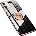 Miniatyrbilde 4 av 11: iPhone 12 Mini - Skyddsskal med Ringhållare (FLOVEME) Silver