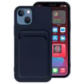 iPhone 13 Mini - Skal med Korthållare Mörkblå
