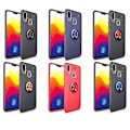 Pikkukuva 2 / 11: Samsung Galaxy A40 - Skyddande (EPIC) Skal med RInghållare Blå/Blå