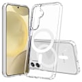 Pikkukuva 2 / 11: Magnetiskt trådlöst laddningsskal med stötskydd i PC-material för Galaxy S22 plus Transparent