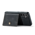 Miniatyrbilde 1 av 11: Lærveske med magnetisk kortholder til Galaxy S24 Black