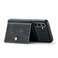 Miniatyrbillede 1 af 11: Læderpung med magnetisk holder til Galaxy S24 Black
