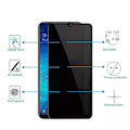 Miniatyrbild 1 av 11: Samsung A70 2-PACK Anti-Spy 2.5D Skärmskydd Ram 9H
