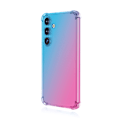 Miniatyrbilde 3 av 3: Samsung Galaxy S25 Floveme Silikonskal Transparent & Färgglada Val Blå/Rosa