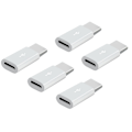 Miniatyrbillede 9 af 11: Micro-USB till USB-C  Adapter 2in1 Laddning + Dataöverföring Vit