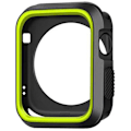 Pikkukuva 1 / 11: iWatch 4/5 - Stilrent Skyddande TPU Skal Svart/Grön 40mm