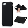 Miniatyrbilde 11 av 11: iPhone 8 - Mattbehandlat Skyddsskal & Mjukt Skärmskydd Svart