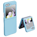 Miniatyrbillede 1 af 11: Samsung Galaxy Z Flip 5 - Stötdämpande matt fast PC-skal Light blue