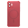 Pikkukuva 1 / 11: iPhone 12 -  Silikonskal med Magnetiskt Stötskydd Rosa