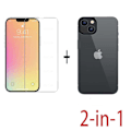 Pikkukuva 1 / 11: 3-PACK iPhone 14 Plus Fram- & Baksida Skärmskydd 0,3mm Transparent
