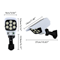 Miniatyrbillede 3 af 8: Solcells Utomhusbelyning Rörelsesensor Vit