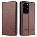 Pikkukuva 1 / 11: Samsung Galaxy S21 Ultra - YAZUNSHI Plånboksfodral Mörkbrun