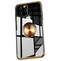 iPhone 13 Pro - FLOVEME Skal med Ringhållare Guld