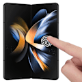 Miniatyrbild 9 av 11: 2-PACK Z Fold 4 - 3in1 Skärmskydd Fram- & Baksida Hydrogel Transparent