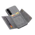 Miniatyrbilde 1 av 11: Samsung Galaxy S24 Plus - Lyxigt PC-läder Retro Flip Fashion Plånboksfodral Grey