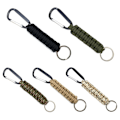 Miniatyrbilde 10 av 11: Paracord Overlevelsesnøkkelring Kamouflage Grön