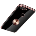 Miniatyrbillede 1 af 11: Huawei P Smart 2018 - Praktiskt Silikonskal med Ringhållare Roséguld