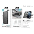 Miniatyrbild 3 av 4: iPhone 12/12 Pro Läderfodral - Elegant Skydd med 3 Kortfack Svart