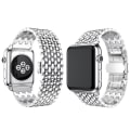 Miniatyrbilde 4 av 8: Stilren Länk i Rostfritt Stål till Apple Watch 38mm (3/2/1) Roséguld
