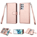 Pikkukuva 6 / 11: Galaxy S21 Ultra - Stilrent och Elegant 9-Kort Plånboksfodral Brun