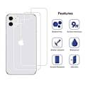 Pikkukuva 2 / 11: iPhone 11 2-PACK Baksida Skärmskydd 9H Screen-Fit HD-Clear Transparent/Genomskinlig